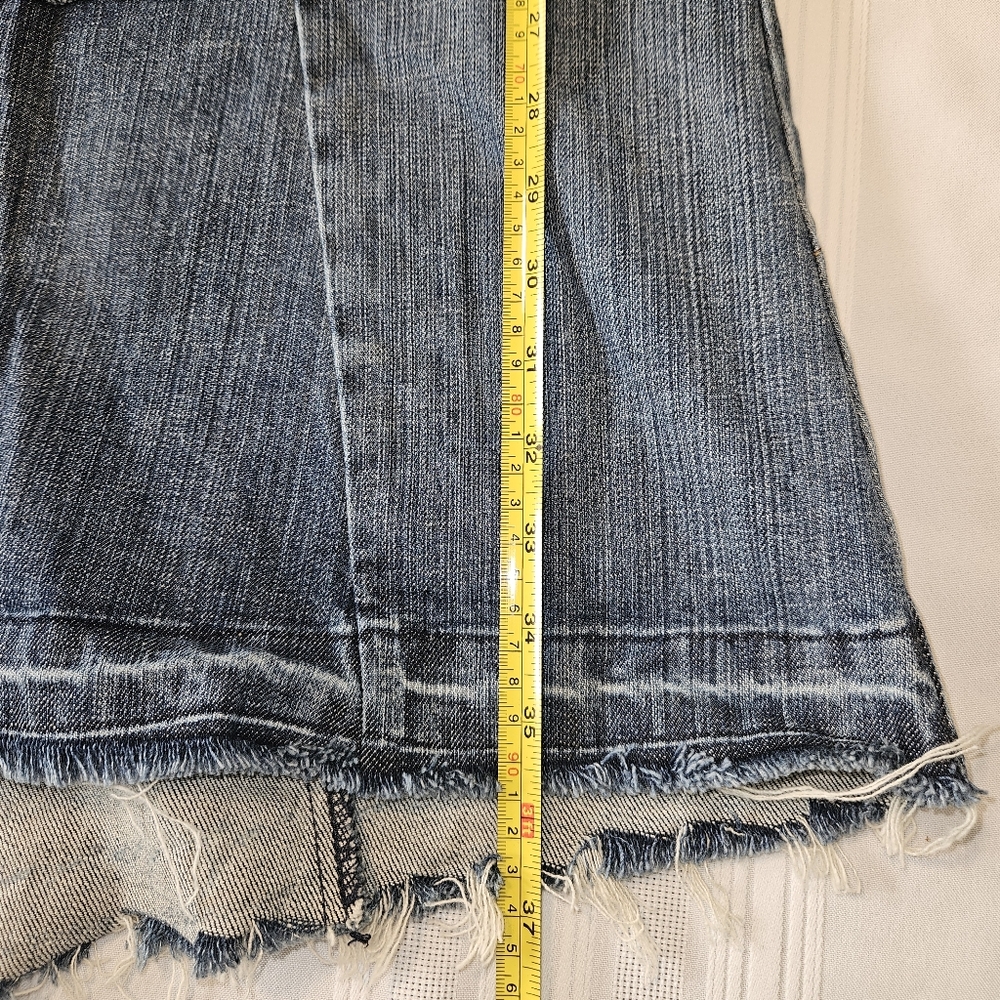 Vintage Y2K Miss Bisou Denim Maxi Skirt High Low Size 5 (Juniors) - Picture 6 of 16
